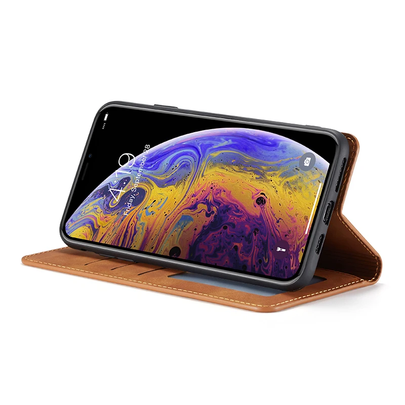 Кожаный чехол-кошелек с откидной крышкой для телефона iPhone 11 pro max Xs XR 7 8 Plus 6 6s 5 5se
