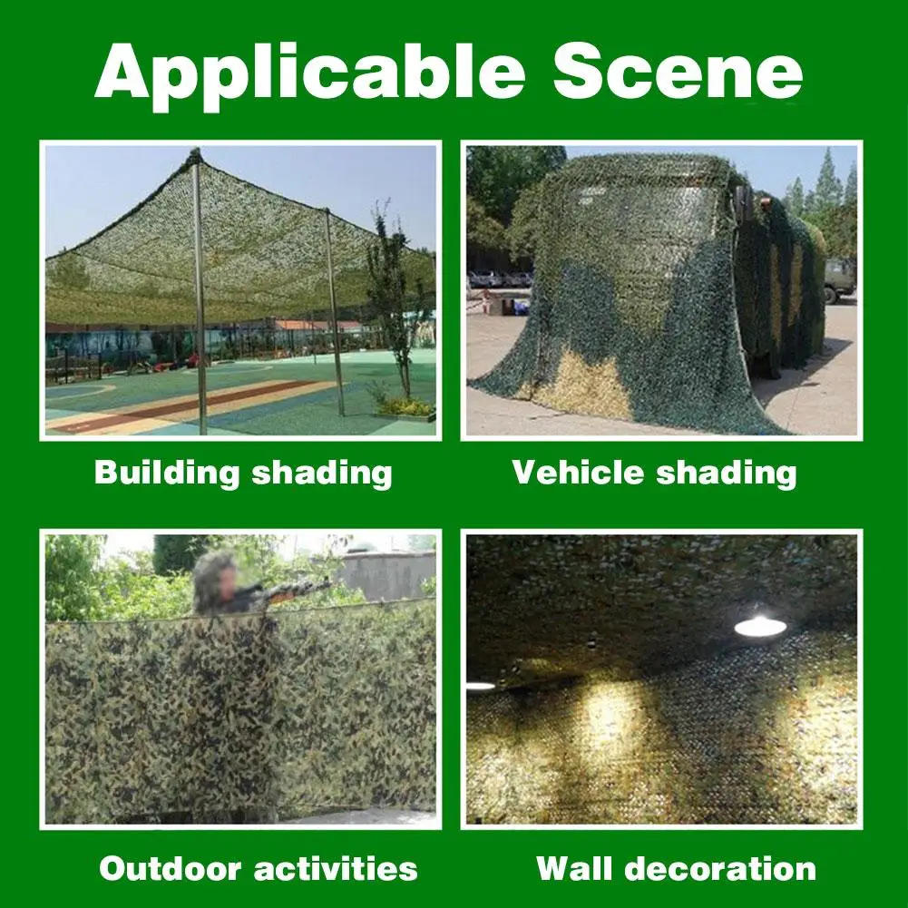 Anti UV Sunshade Cloth Net Woodland Camouflage Military Netting Army Camo Hunting Hide Camping Cover Garden Patio | Спорт и