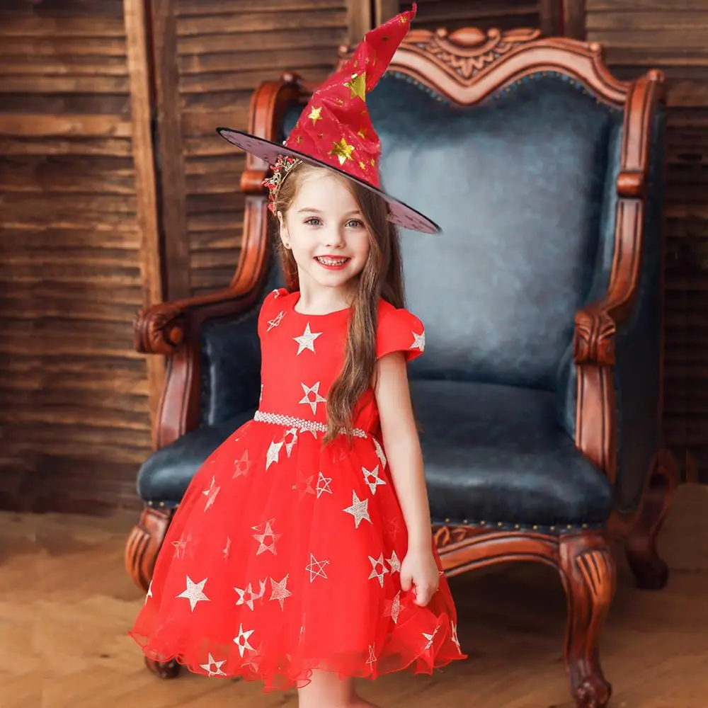 Wedding girl dress knee-length Christmas party children's first communion send hat | Свадьбы и торжества