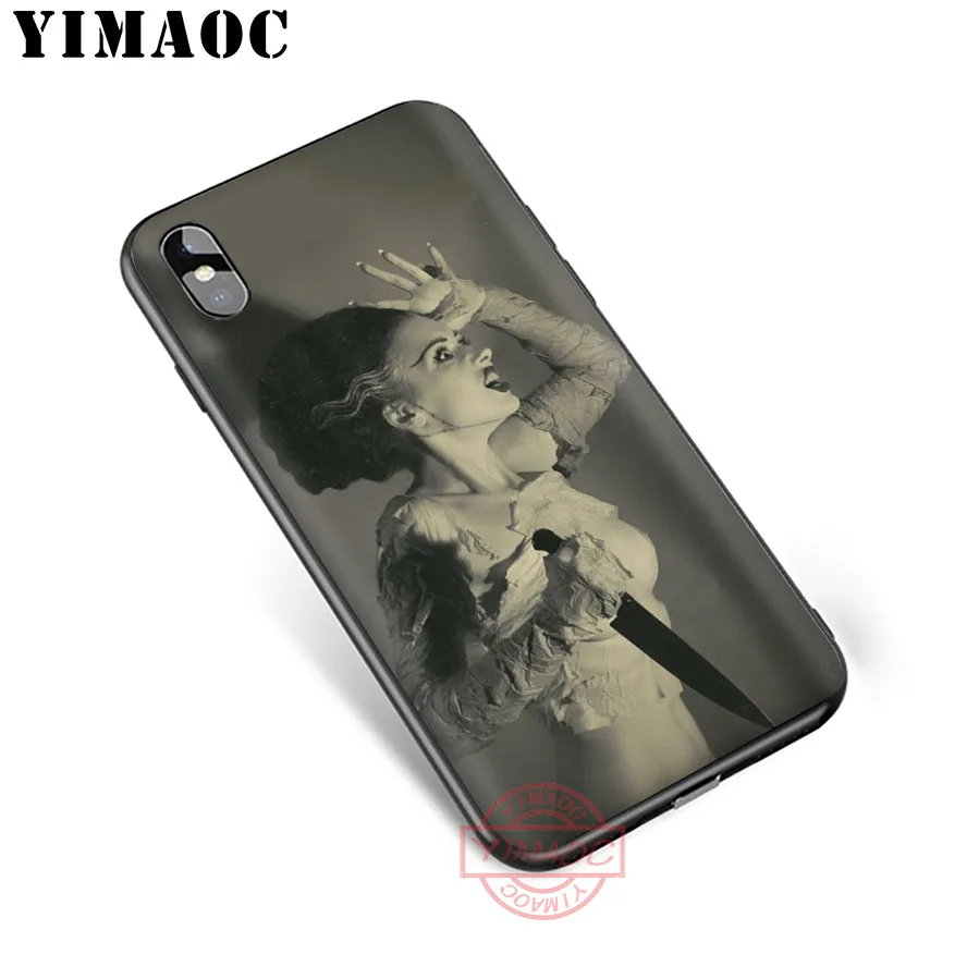 Мягкий силиконовый чехол YIMAOC Bride Of Frankenstein для Apple iPhone 5 5S SE 6 6S 7 8 Plus X XS XR 11 Pro Max задняя