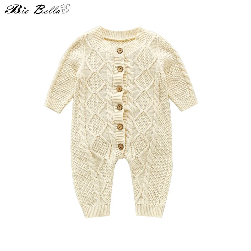 

Baby Winter Autumn Rompers Long Sleeve High Quality Cotton Newborn Boy Girl Overalls Sweater Knitted Toddler Rompers Clothes