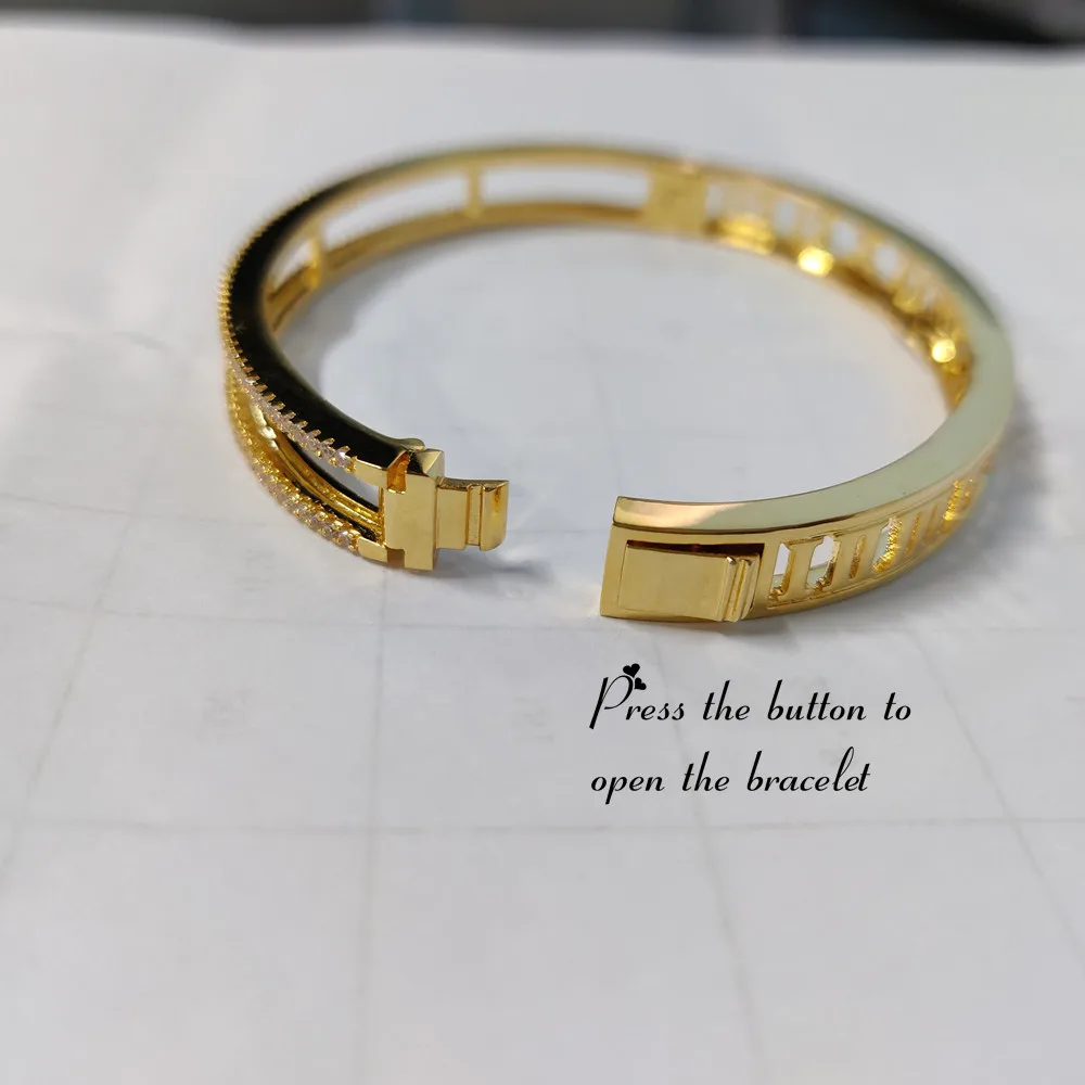 2021 New Diy Charms Bangle Bracelet Women Custom Name Bangle Personality Zircon Letters Bangle Design Slide Bracelet Gift