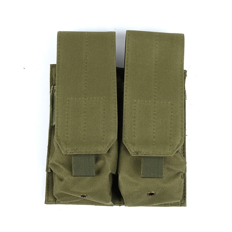 

Tactical Double Pistol Molle Magazine Pouch Airsoft M4 M16 Hunting Paintball Equipment Military 5.56 AK AR Rifle Gun Mag Pouches