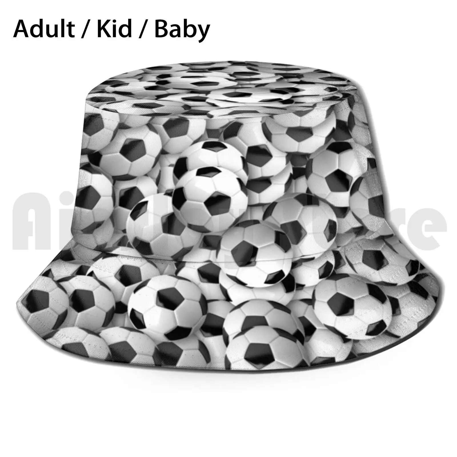 

Footballs Bucket Hat Adult kid baby Beach Sun Hats Footballs Soccer Em Wm Goal Worldhip Europeanhip