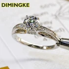 Серебряное Ювелирное кольцо с муассанитом, 1 карат