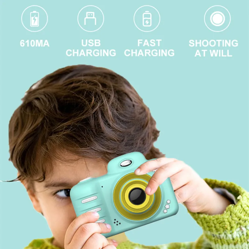 

Детская мини-камера C3, цифровая однообъективная зеркальная фотокамера, съемка 18 миллионов видео, запись 1080P, HD видеокамера, игрушка для дево...