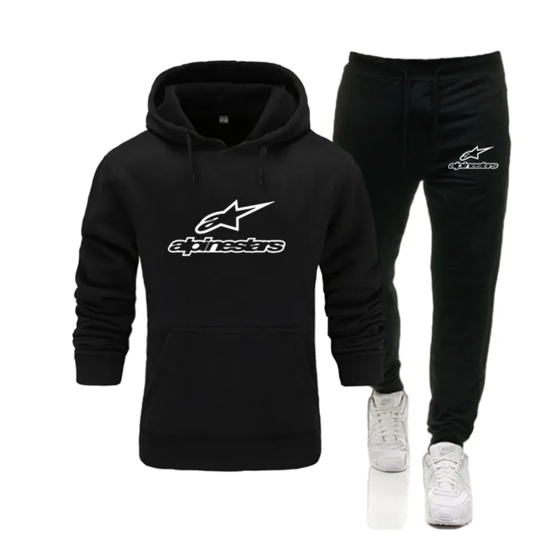 Alpinestars наборы спортивный костюм для мужчин осень зима толстовка с капюшоном