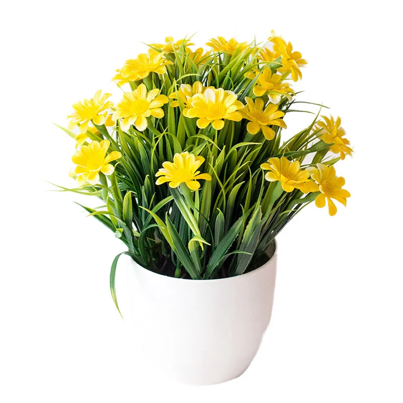 Искусственные цветы бонсай с хризантемой Пластиковый искусственный цветок