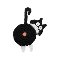 drink coasters cute cat butt coaster handmade crochet coaster heat resistant cup mate absorbent drink coaster for home offi