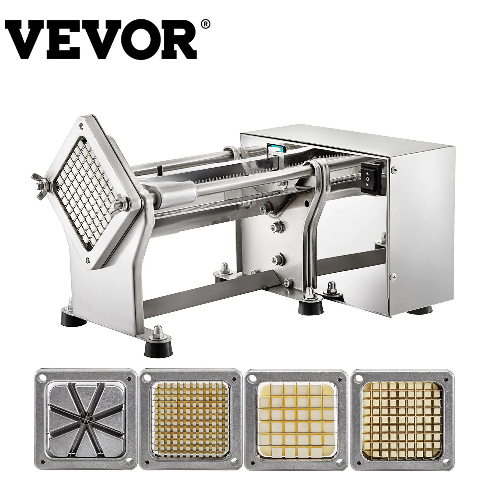 

Электрический Резак для картофеля фри VEVOR, кухонные приборы для приготовления пищи, кухонные комбайн из нержавеющей стали для овощей и фрук...