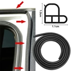 Резиновая уплотнительная лента для защиты дверей автомобиля, 2 м, для KIA RIO, Ford, Focus, Hyundai IX35, Solaris, Mitsubishi ASX, Outlander, Pajero