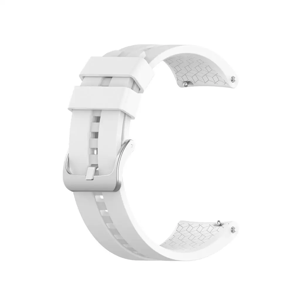 white Официальный Стиль Силиконовый ремешок для huawei Watch GT 2 46 мм/GT2 Active 46 м Смарт-часы ремешок для huawei часы GT2 42 мм ремешок - Color: white