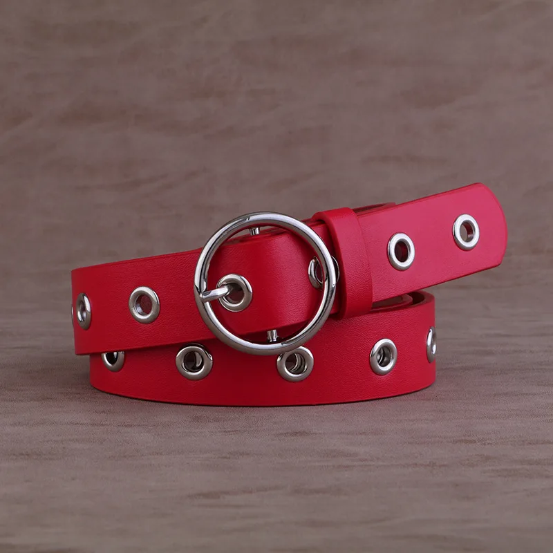 Женские ремни из натуральной кожи модные стильные с пряжкой сплава язычком