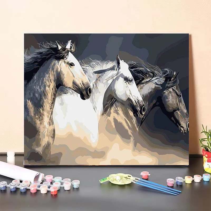 

GATYZTORY painting by numbers 40x50cm Frameless Digital Painitng On Canvas pictures by numbers DIY Figure Animals Landscape Gift