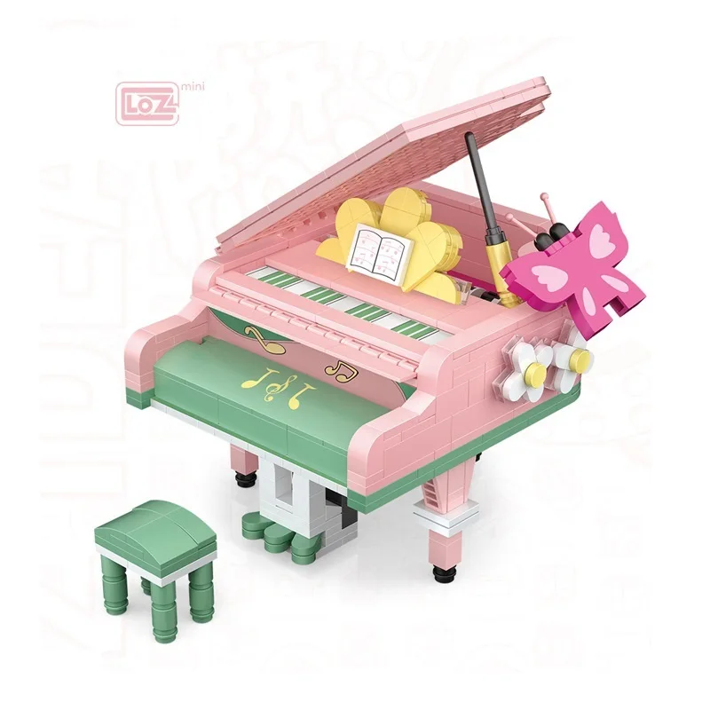 LOZ электронные здания конструктор Сделай Сам Кирпичи милые пианино модели