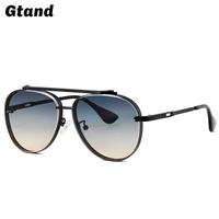 gtand 2021 fashion cool unique mach six style pilot metal sunglasses women vintage ins gradient brand design sun glasses shades