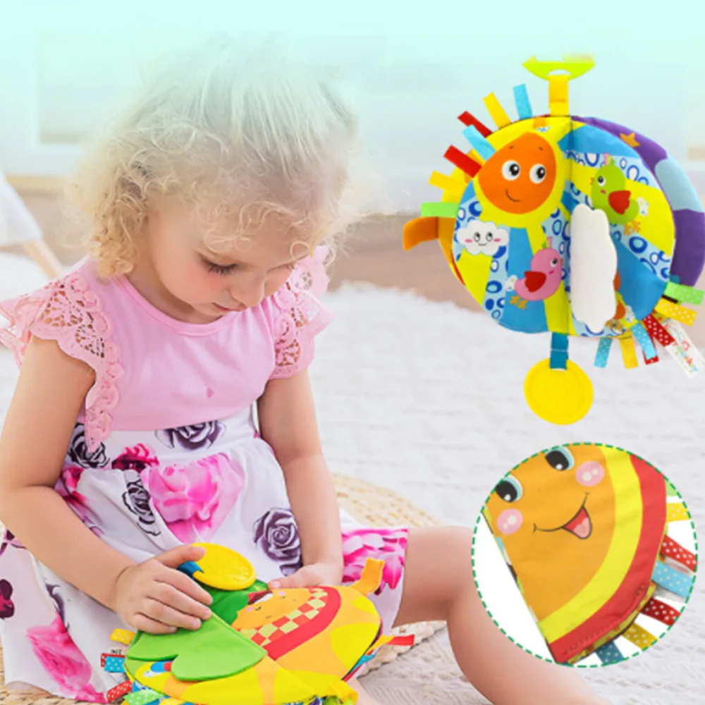 Детские развивающие игрушки тканевая книга раскраска Игрушки для раннего