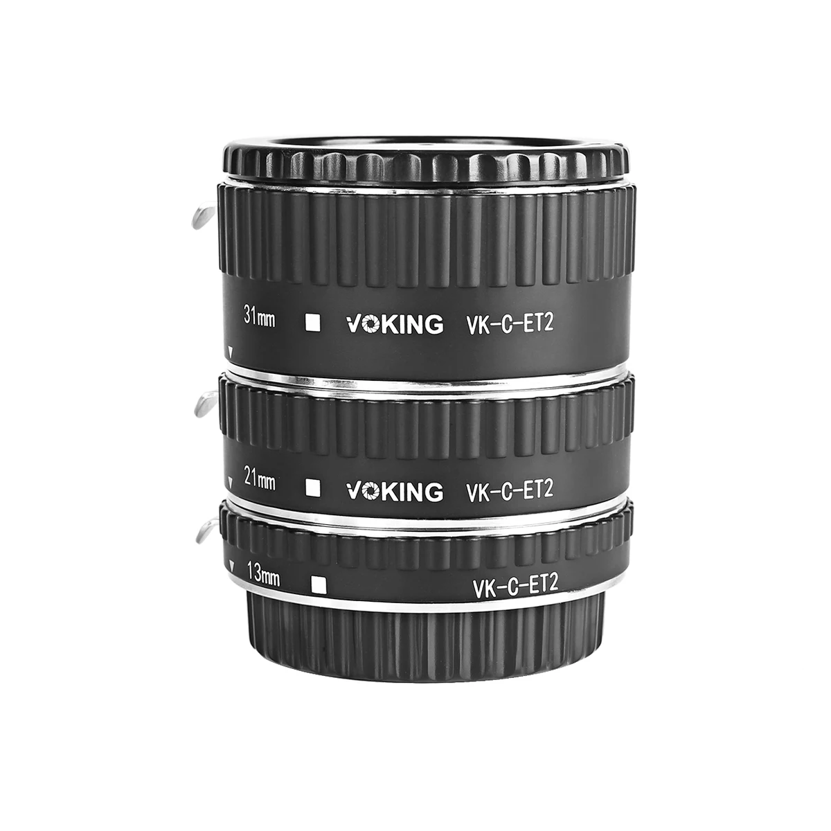 

Voking Auto Focus Metal Extension tube Adapter Ring VK-C-ET2 for Canon Mark II III 6D 7D 50D 60D 70D 550D 600D1100D T3i T4i T5i