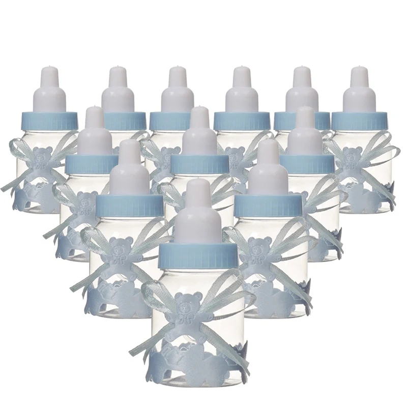12 шт./упак. розовая голубая ванна пользу Коробки бутылочка для кормления с узором