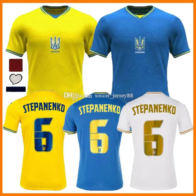 

2022 Romania 2021 Ukraine soccer jerseys Alexandru Cicaldau Ianis Hagi Dennis Ukraine Mykolenko Oleksandr Zinchenko home away je