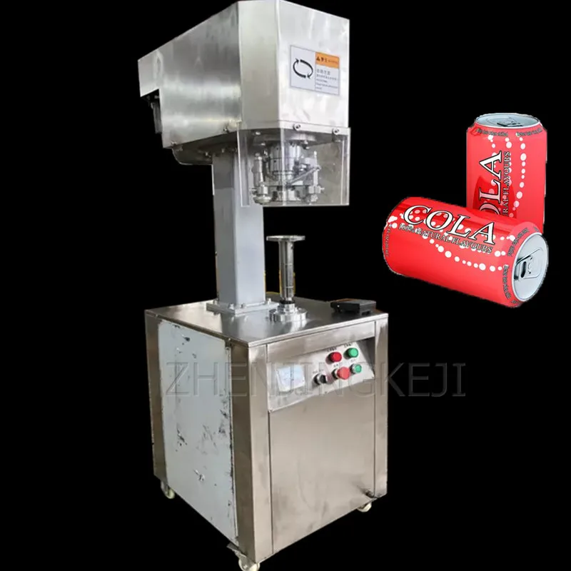 

Fully Automatic Tank Sealing Machine Commercial Vertical Paper Metal Plastic PET Tank Gland Equipment Can Packing Tools 0.75kw