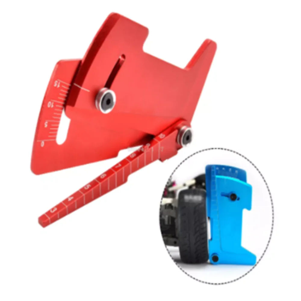 Einstellnaked Herrscher Anpassung RC Auto хот и фелge Sturz 15 grad Hobby Werkzeuge CNC f &amp Uuml R 1/8 1/10 tamiya HSP HPI | Игрушки