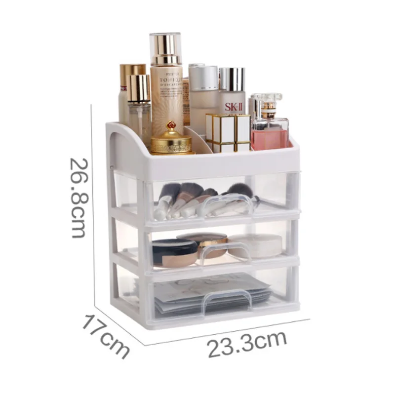 Пластиковый ящик для косметики органайзер макияжа контейнер ювелирных изделий