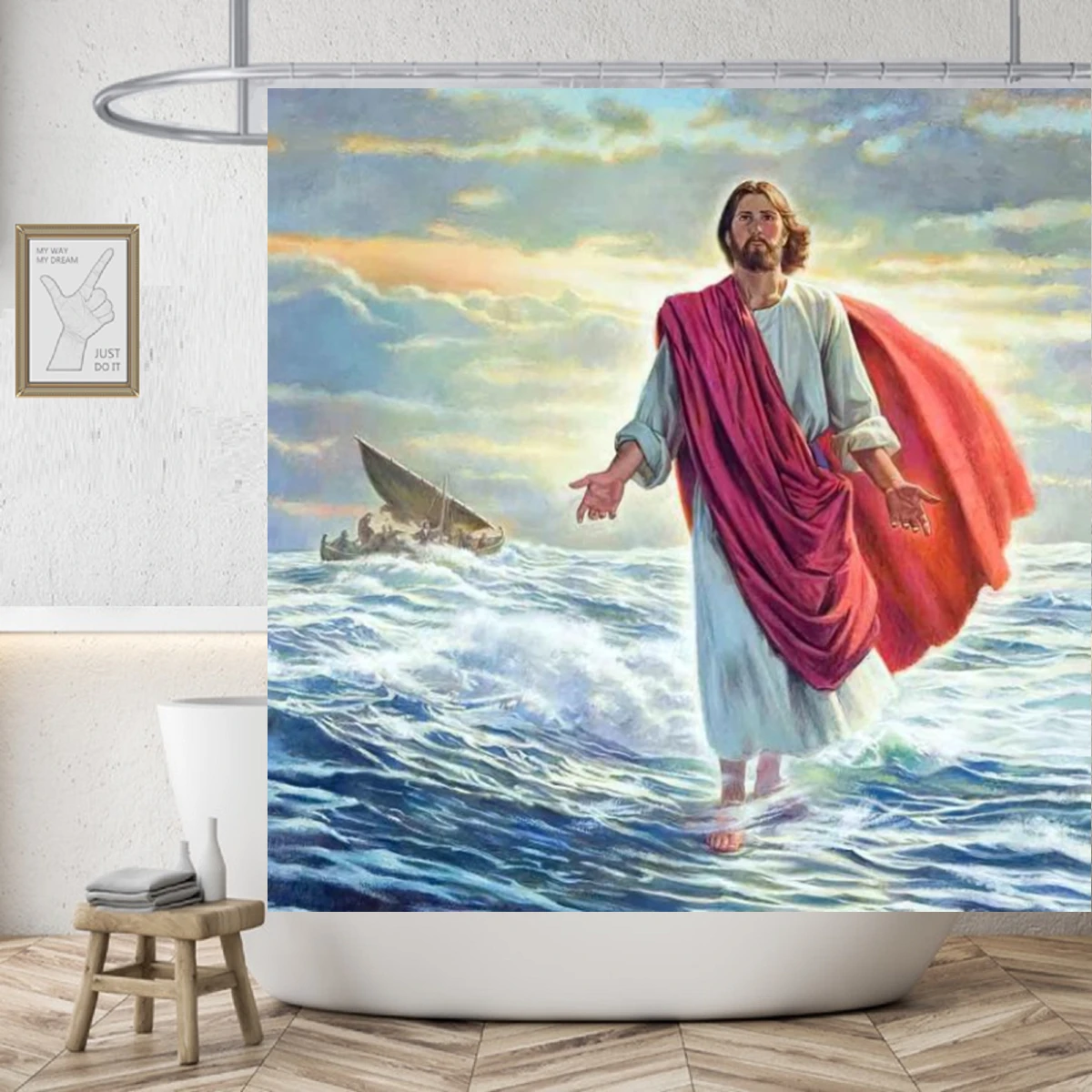 

Занавеска для душа из полиэстера высокого качества с изображением черепа и цветка, водонепроницаемая, для дома, 180