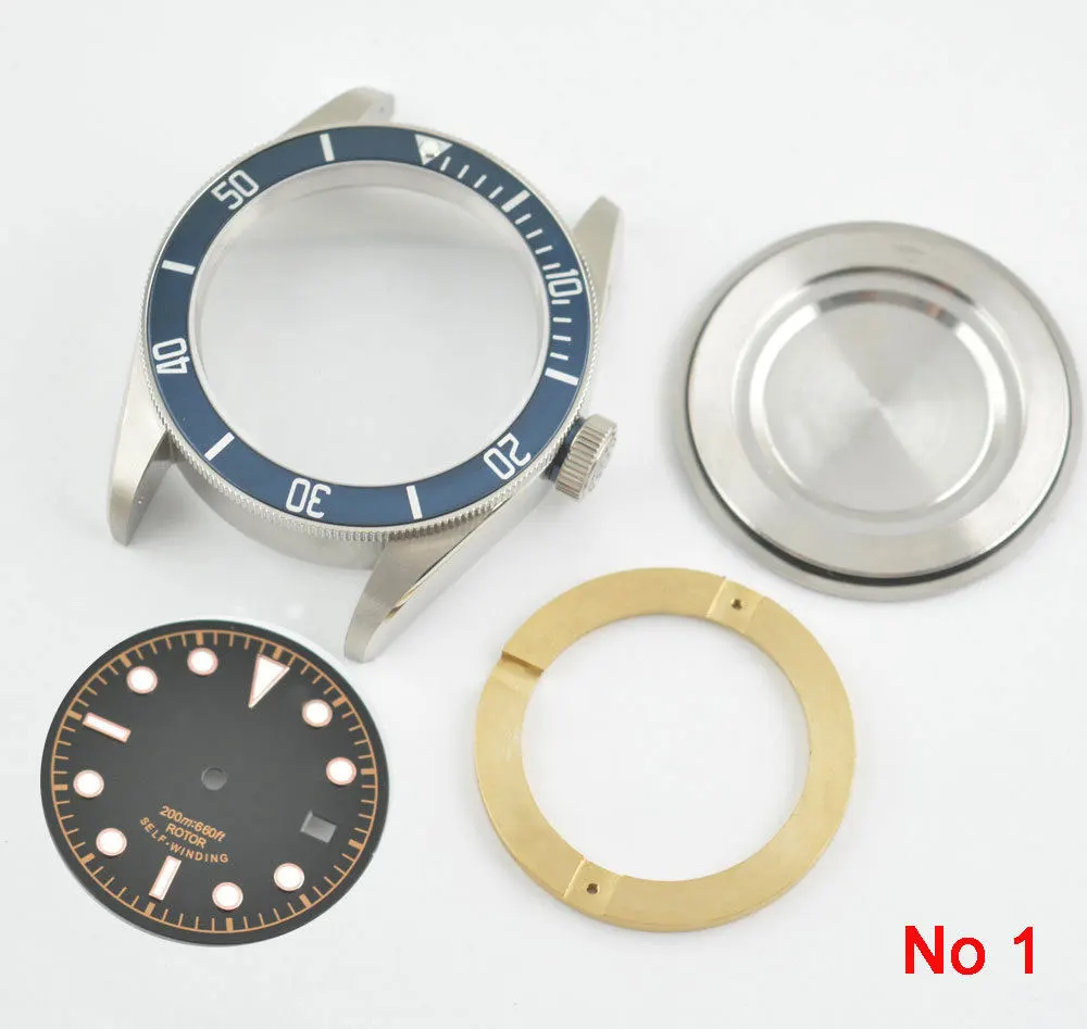 41 мм сапфировое стекло алюминиевая рамка запчасти для часов чехол циферблат