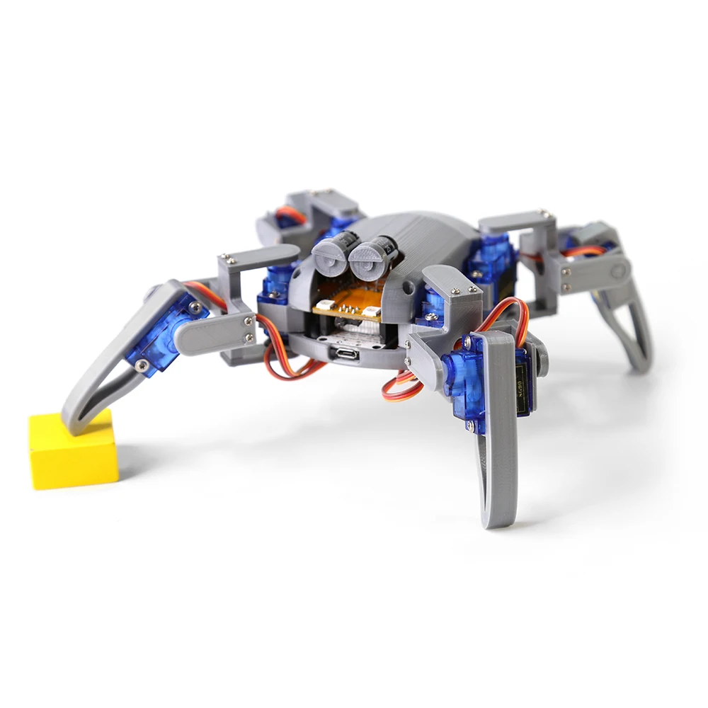 Quadruped Spider Robot Kit v2.0 for Arduino，3D printed Bionic robot DIY NodeMCU Programming Maker Open source hardware | Компьютеры и