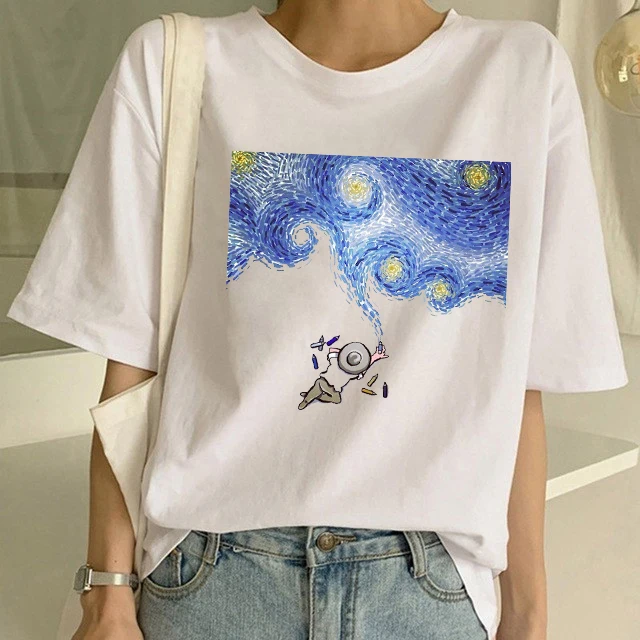 Женская футболка с принтом подсолнуха Винсента Ван Гога Харадзюку эстетическая