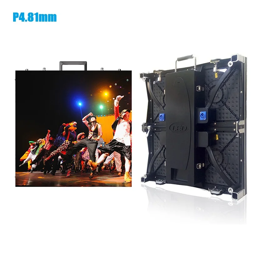 Kopen P4.81mm 104*104 Pixel Hd Verhuur Kabinet Indoor P3.91/P4.81 500*500 Mm Reclame Led Scherm Video Wall Panel Voor Kerk