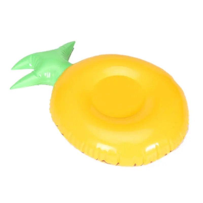 

P15C Cartoon Fruit Pineapple Cup Holder Inflatable Water Pool Toy Coaster Floating Drink Cups Holders