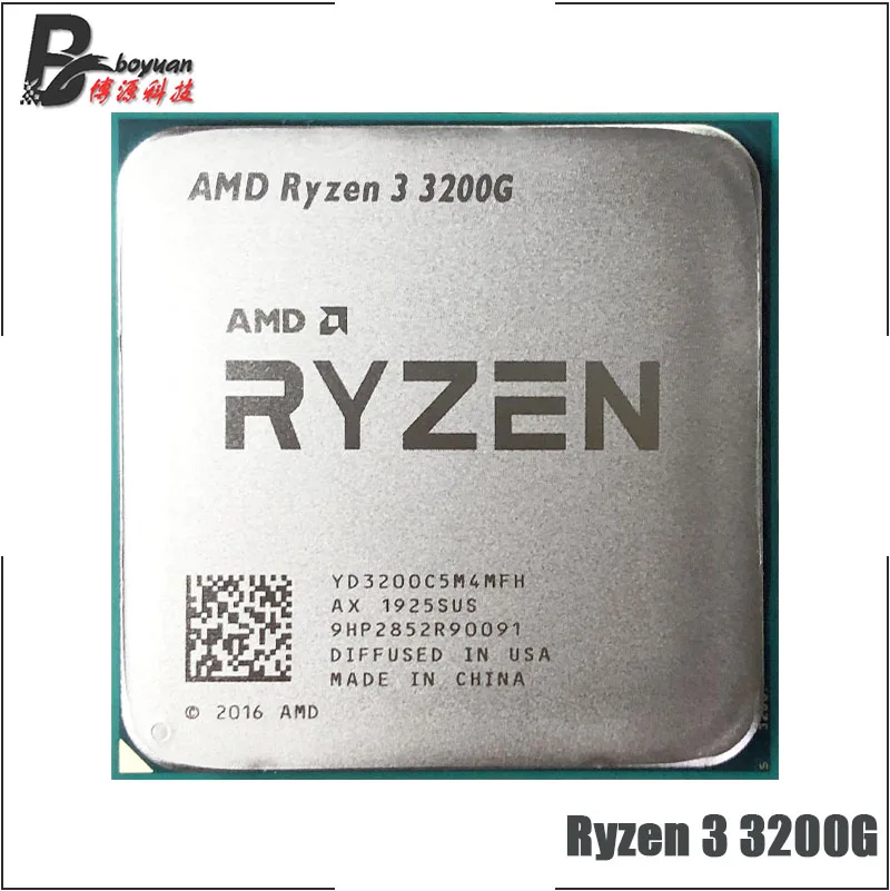 Процессор AMD Ryzen 3 3200G R3 3200G 3,6 GHz Quad-Core Quad-Thread 65W cpu L3 = 4M YD3400C5M4MFH Socket AM4