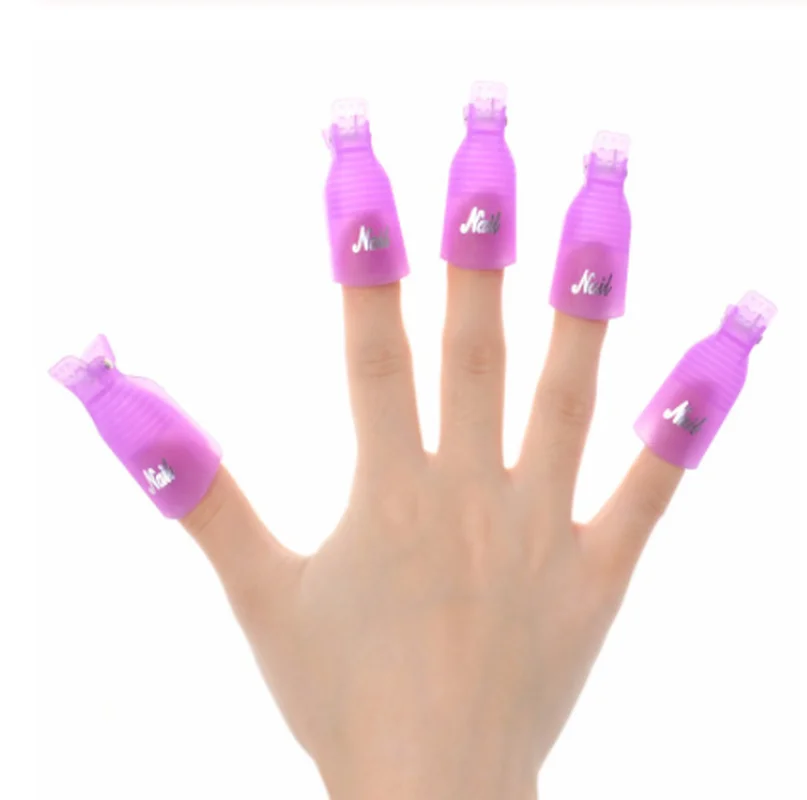 10 шт./компл. средство для удаления гель-лака обезжириватель Снятие лака зажимы