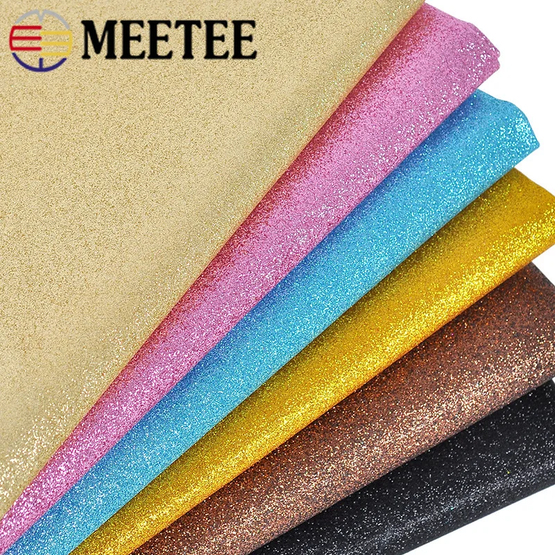 Meetee 50*138 см блестящая искусственная кожа ткань для шитья сделай сам сумка обувь