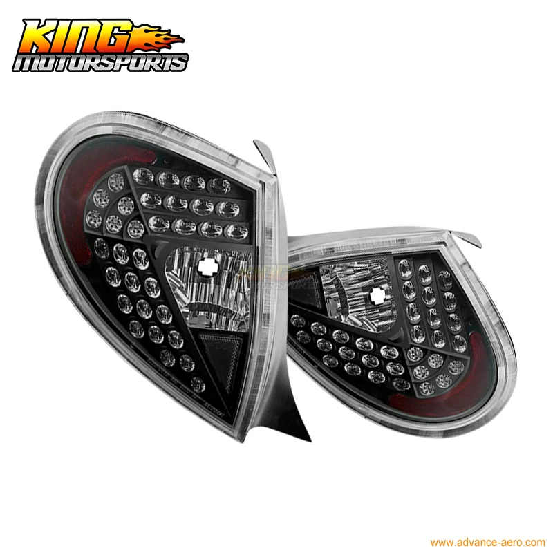 

Fit For 00 01 02 Dodge Neon LED Brake Tail Light Lamps Black Housing Clear Lens USA Domestic Free Shipping