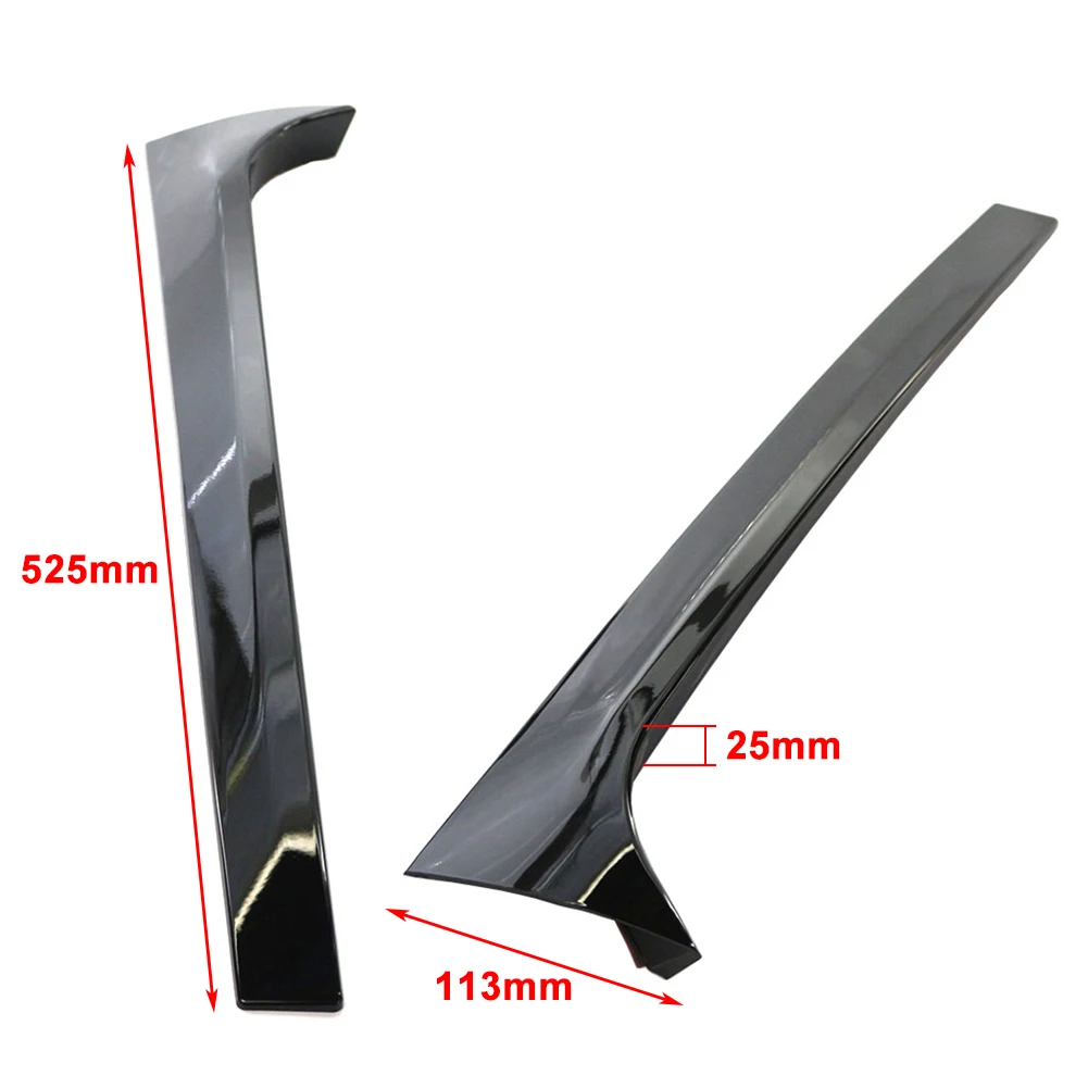2 шт. автомобильный спойлер на заднее окно боковой Canard ABS накладка-сплиттер для Skoda