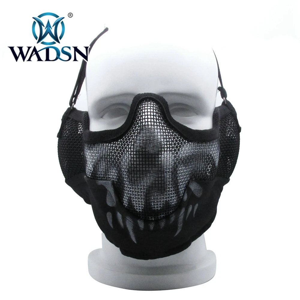 WADSN Tactical V12 Страйк стальная сетка половина маска для лица страйкбол защитные маски череп-маска для лица NH05013 шлем аксессуары