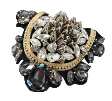 Модная брошь в стиле панк для костюма с кристаллами и кисточками значок на плечо