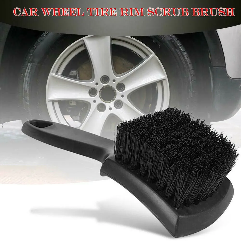 

Tools Wheel Tire Brush Washing Scrub Accessory Black Car Cleaning Detailing