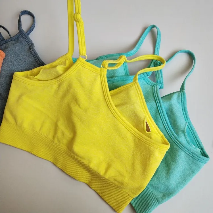 Mesh Sports Bra Push Up Padded Strappy Yoga Sportswear Running Sport Bras Women Fitness Gym Bra Sexy Seamless