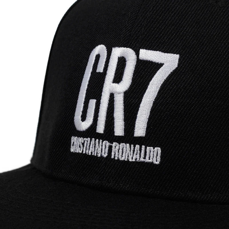 Бейсболка CR7 с вышивкой Модная белая хлопковая кепка для улицы повседневная