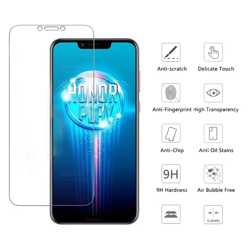 3pcs honor play tempered glass for huawei honor play 6 3 cor l29 screen protector glas hauwey honor play protective satfy film free global shipping