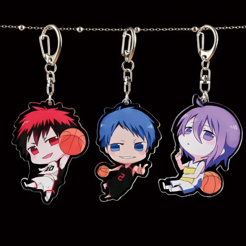 1 шт. брелки для ключей Аниме Kuroko без корзины Tetsuya Kagami Taiga Hyuga atсуи Aomine Kise