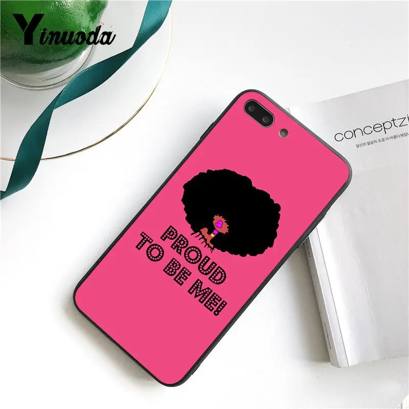 Yinuoda меланин наклейка поппин Aba queen черная девушка Coque Оболочка Чехол для телефона