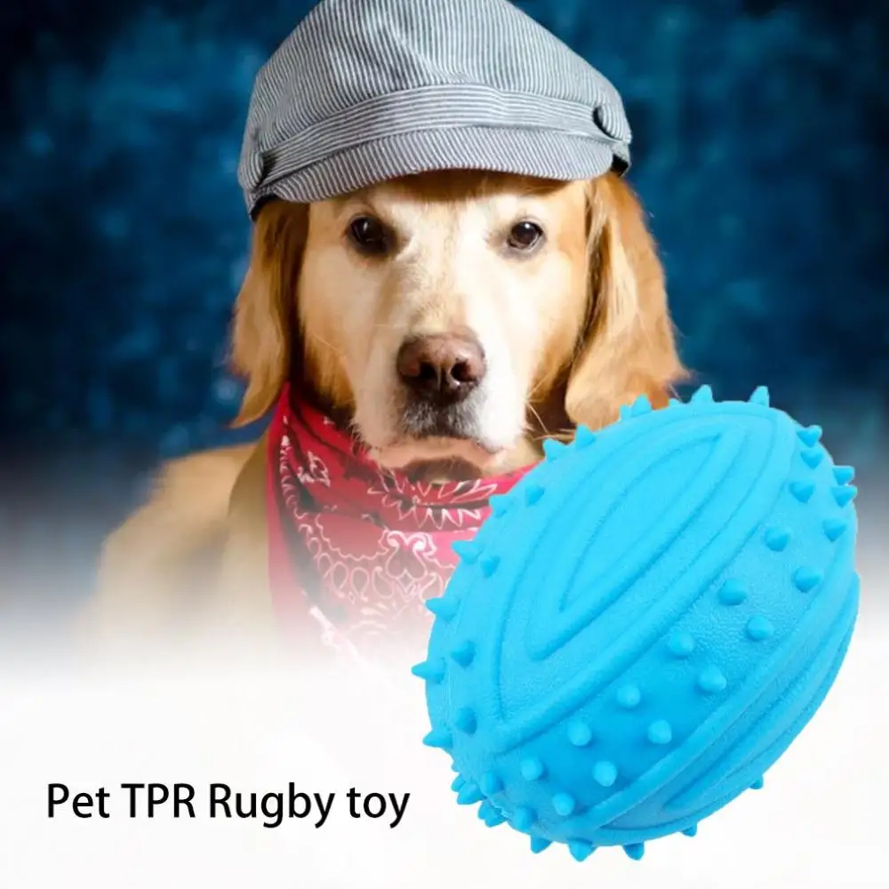 Зубная щетка для собак регби мяч укуса зубная молярная игрушка домашних животных