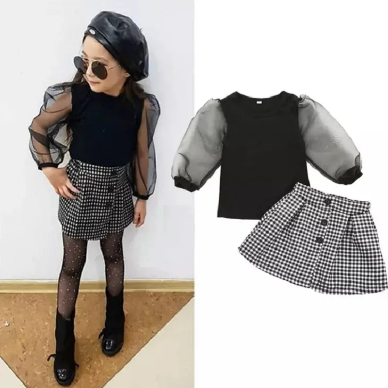 Комплекты детской одежды из 2 предметов для девочек Новинка 2020 года Футболка с