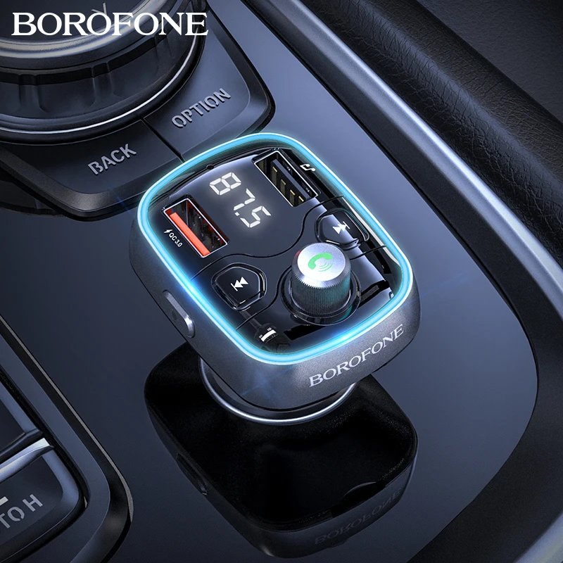 FM-трансмиттер BOROFONE с поддержкой Bluetooth 5 0 и двумя USB-портами | Мобильные телефоны