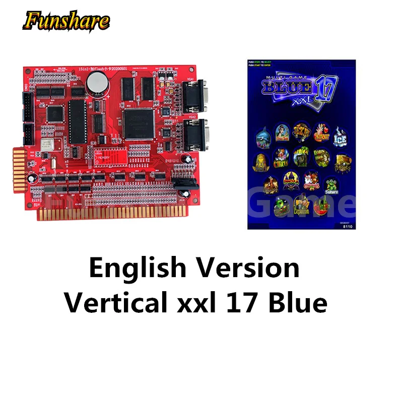

Casino Roulette Slot Machine In English XXL 17 Blue Vertical Screen Arcade Board Multigames Pandora